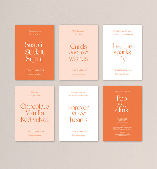 CITRUS LUXE SMALL SIGNS