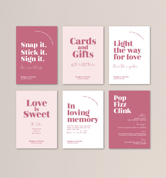 ROSE LUXE SMALL SIGNS