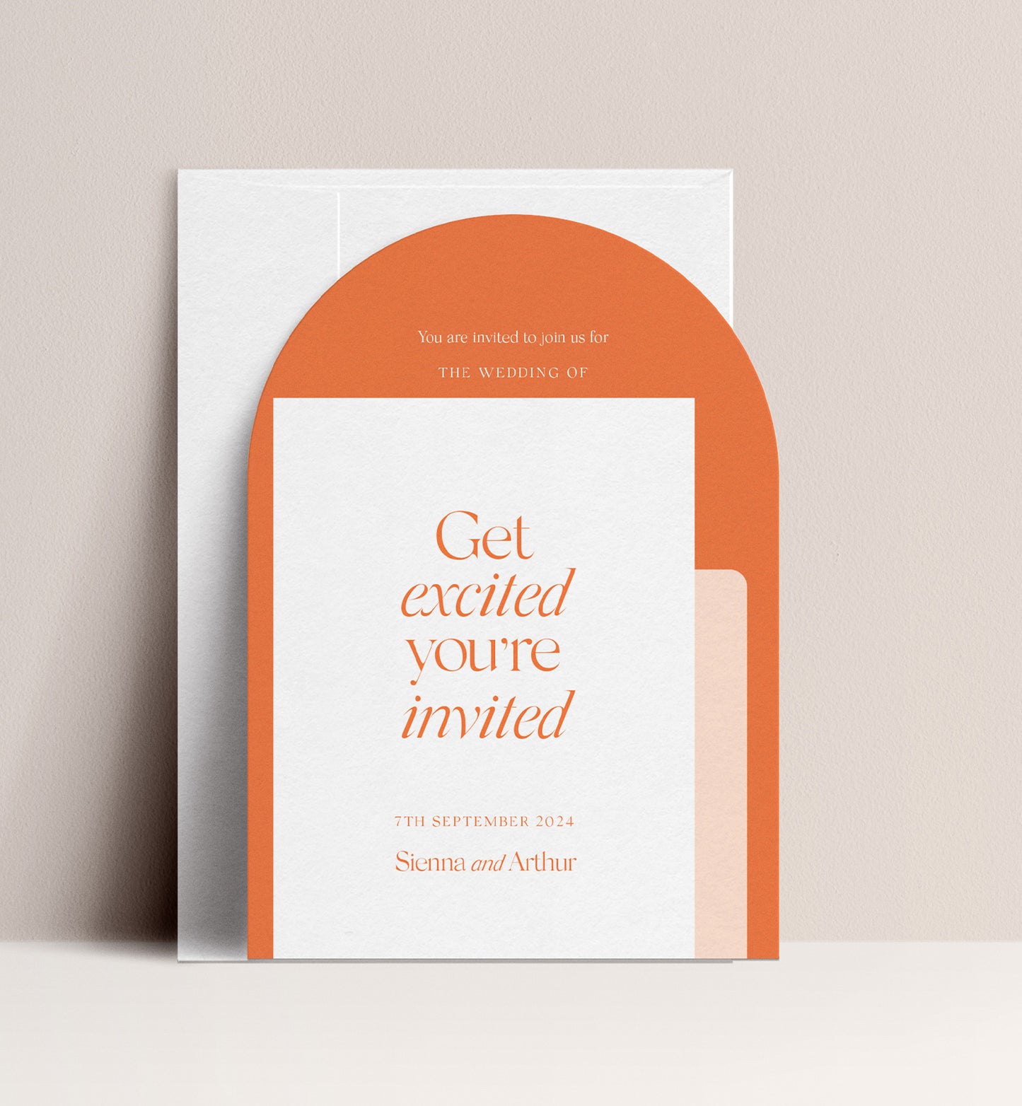 CITRUS LUXE INVITATION 3 CARD SUITE