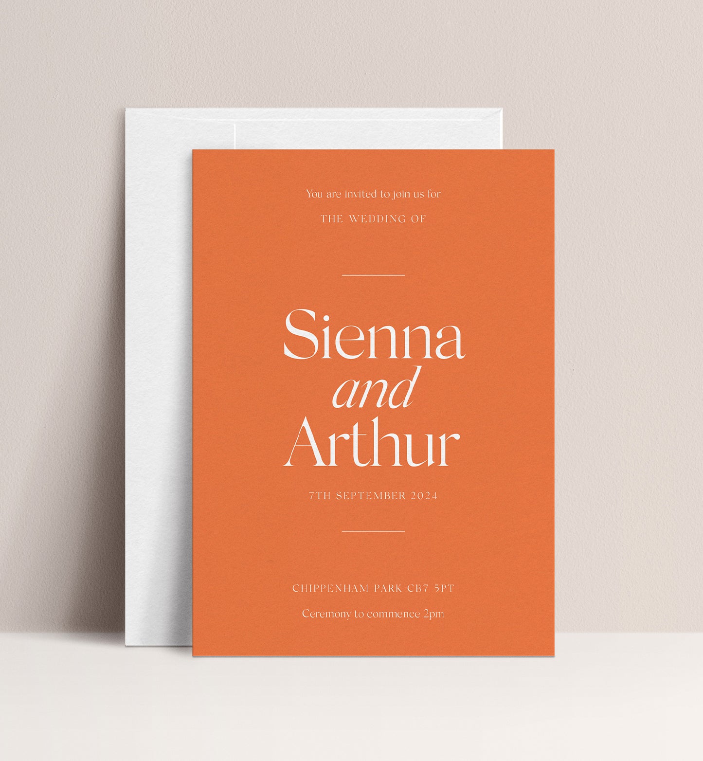 CITRUS LUXE INVITATION 3 CARD SUITE