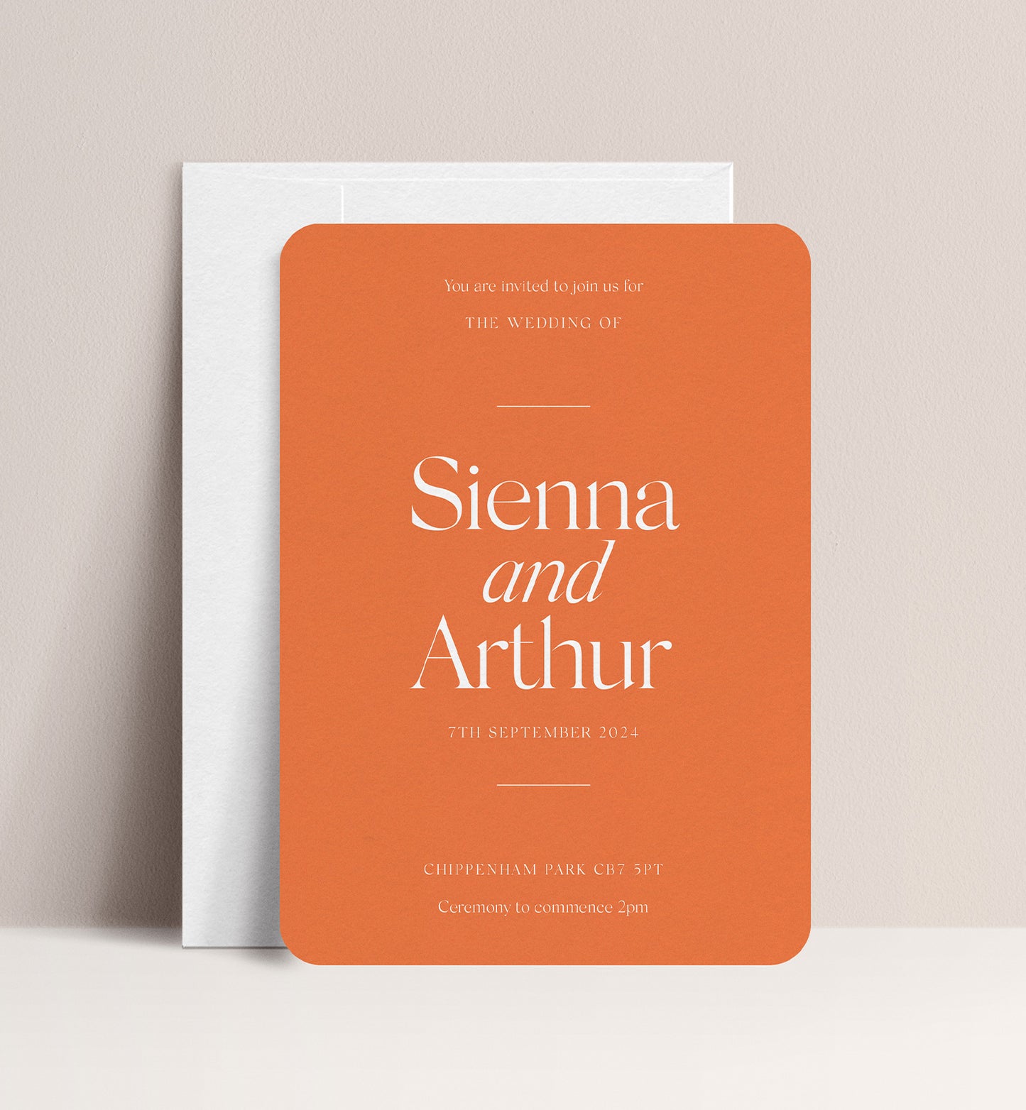 CITRUS LUXE INVITATION