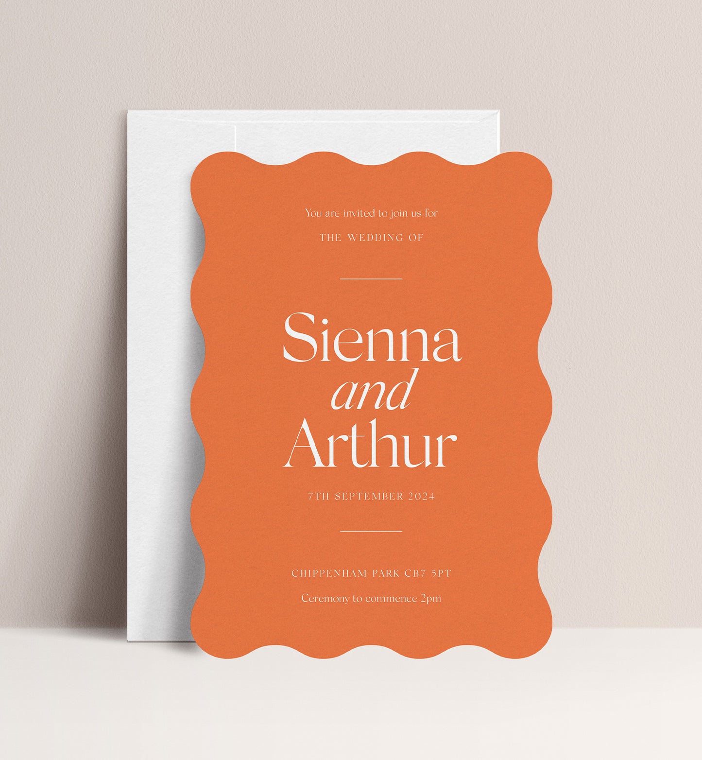 CITRUS LUXE INVITATION
