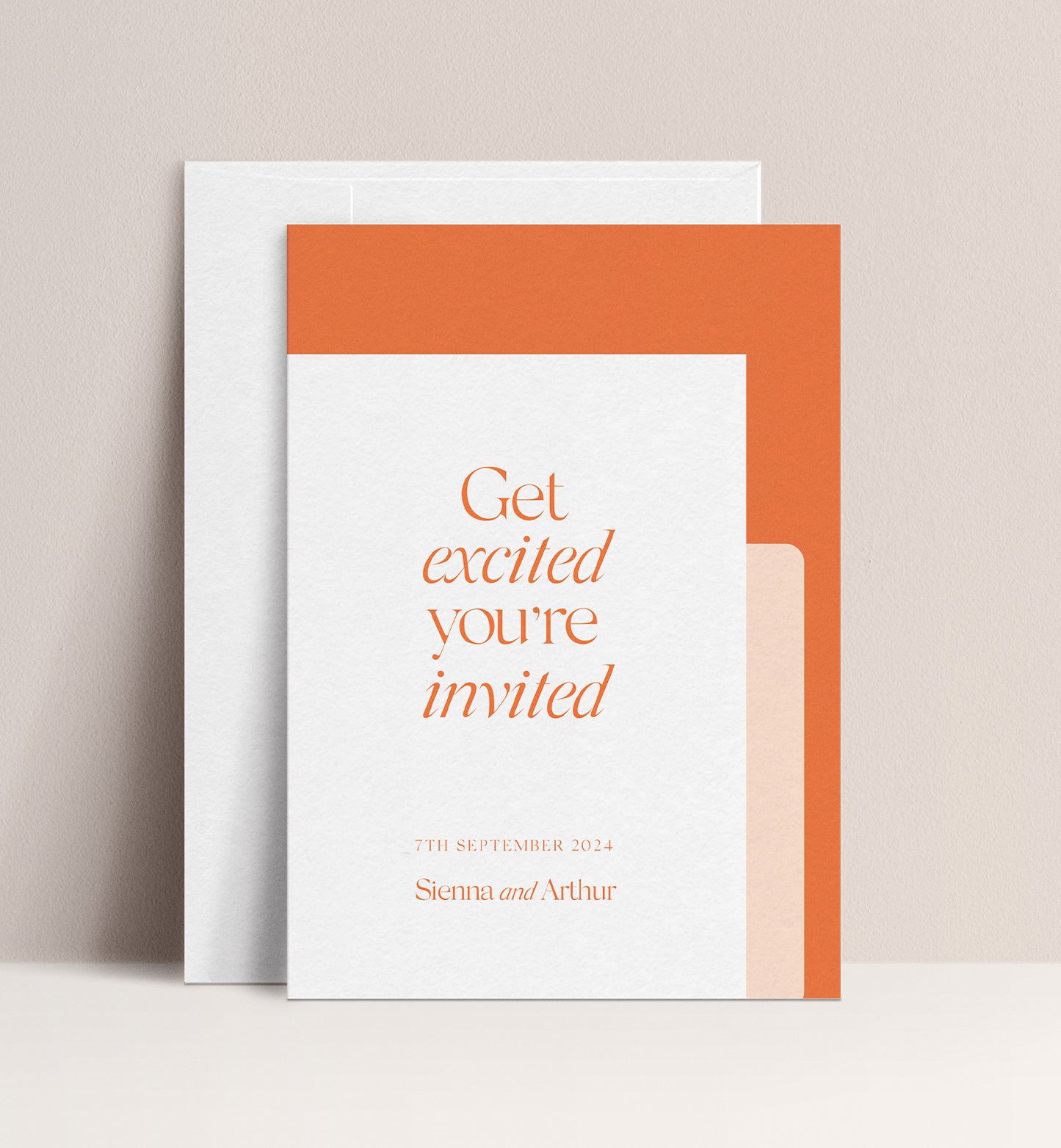 CITRUS LUXE INVITATION 3 CARD SUITE