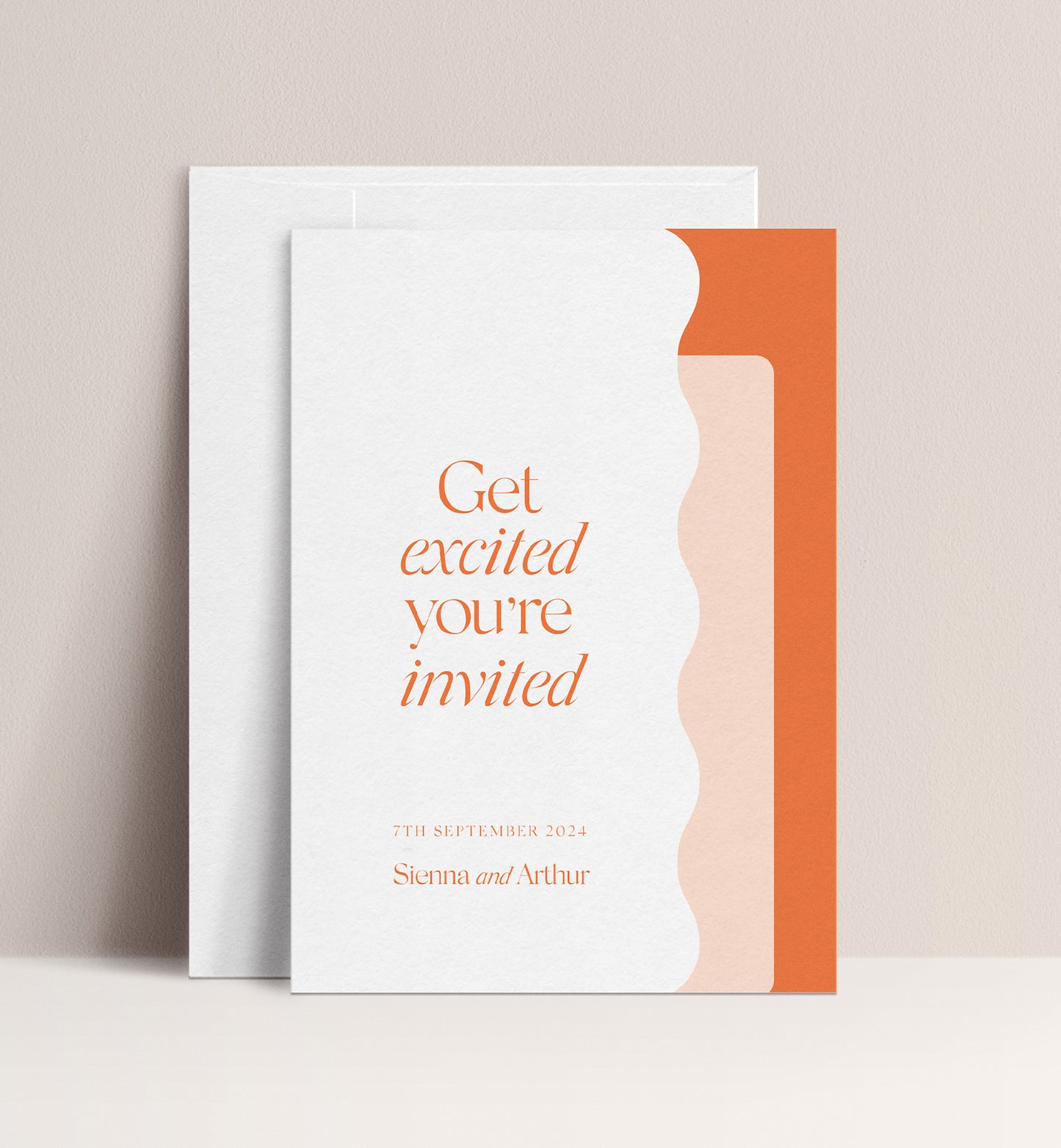CITRUS LUXE INVITATION 3 CARD SUITE