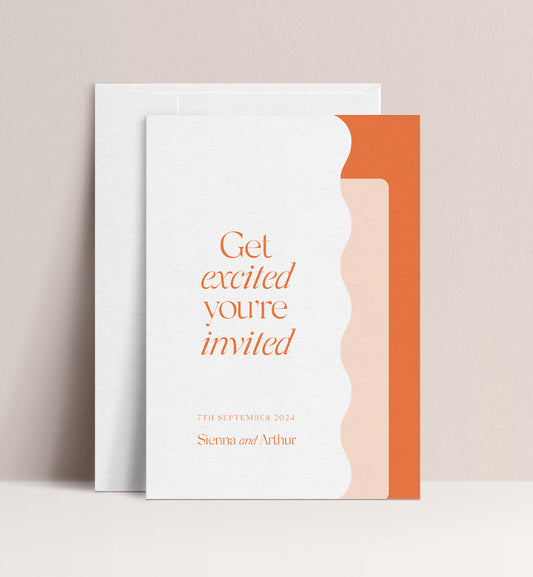 CITRUS LUXE INVITATION 3 CARD SUITE