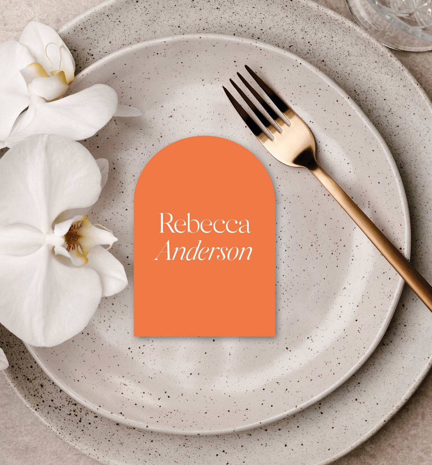 CITRUS LUXE PLACE CARD