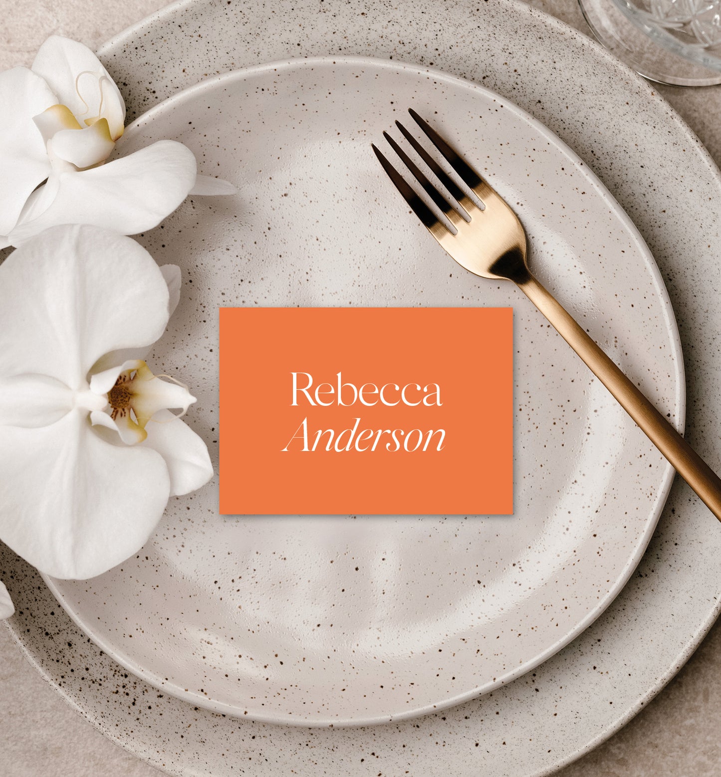 CITRUS LUXE PLACE CARD