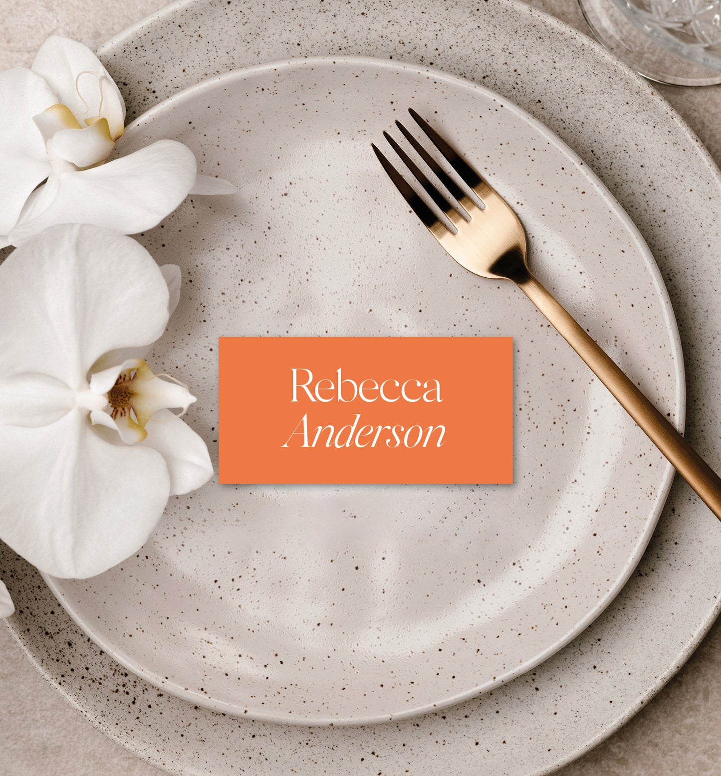 CITRUS LUXE PLACE CARD