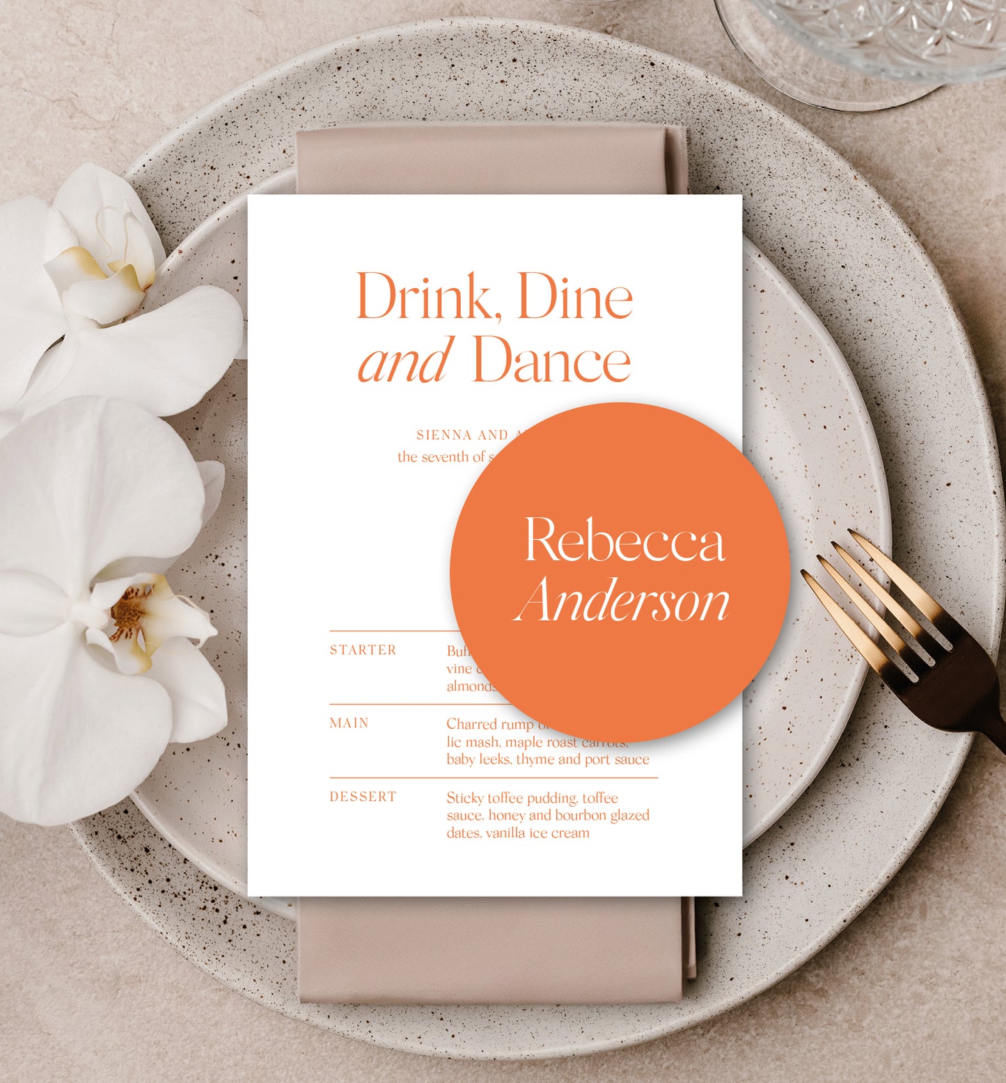 CITRUS LUXE PLACE SETTING PACKAGE