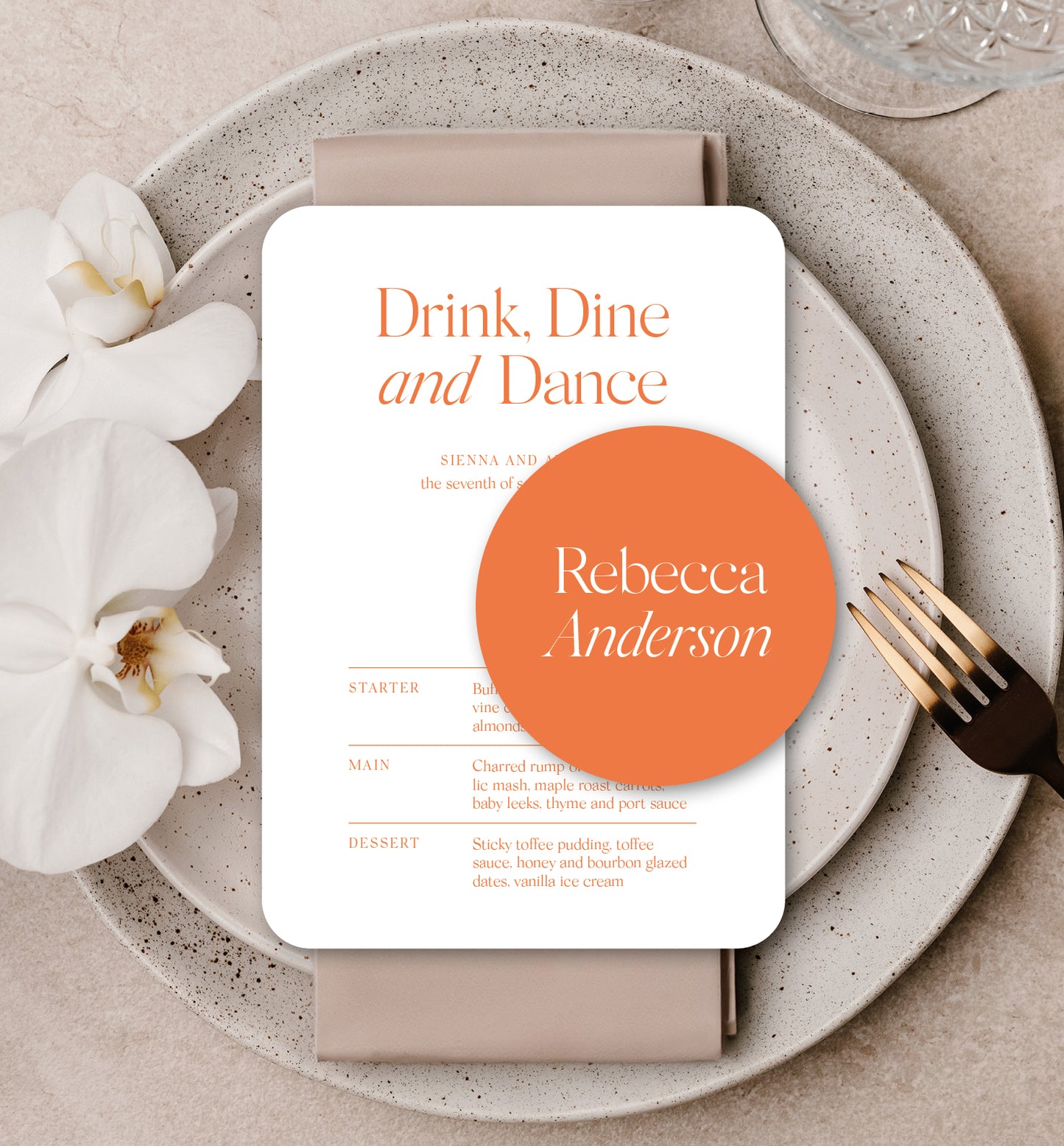 CITRUS LUXE PLACE SETTING PACKAGE