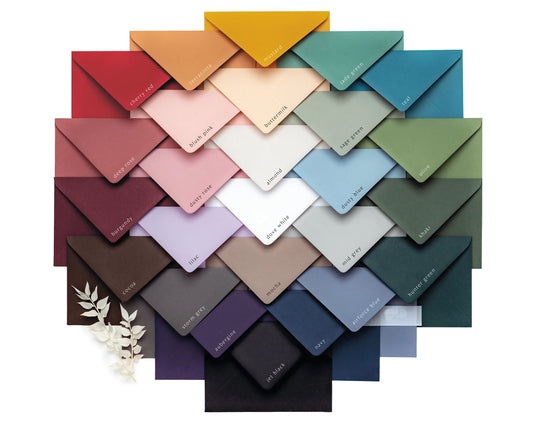 BLANK COLOUR ENVELOPES