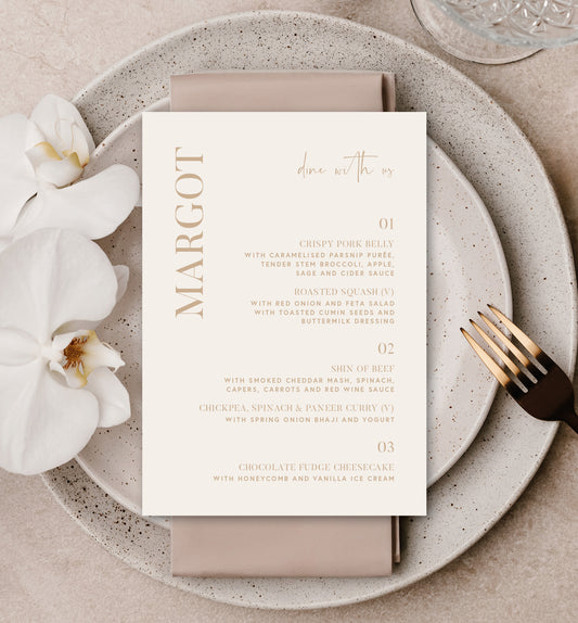 IVY LUXE MENU