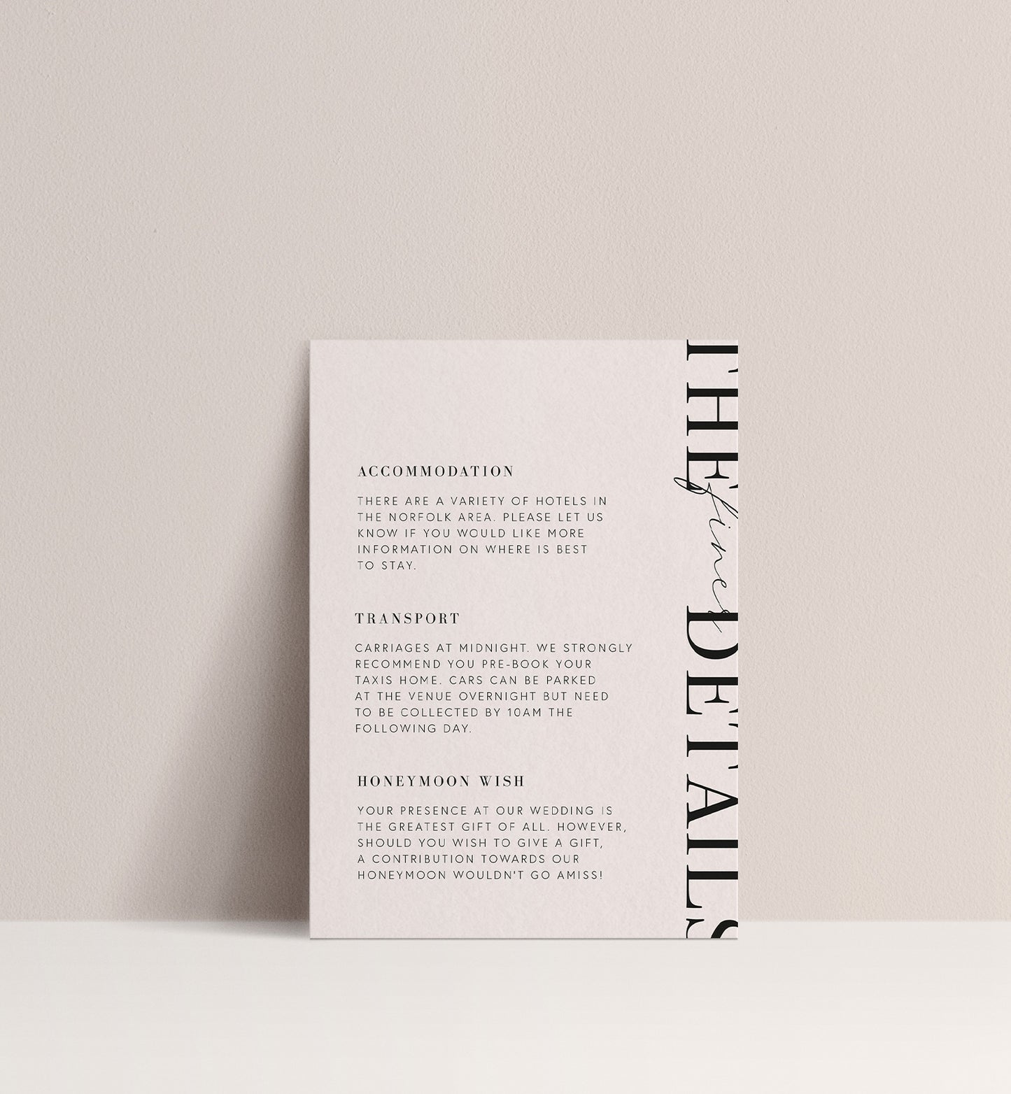 MONO LUXE INVITATION 3 CARD SUITE