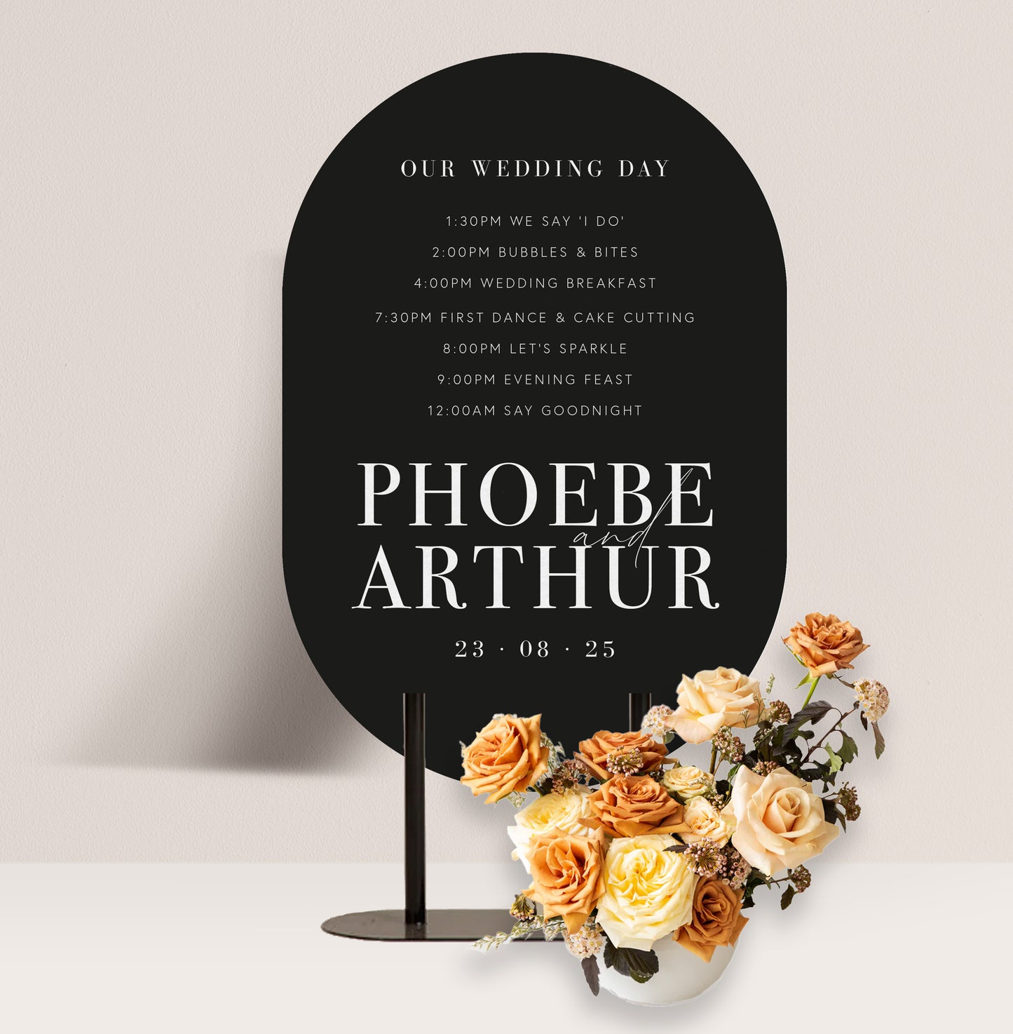 MONO LUXE ORDER OF THE DAY SIGN