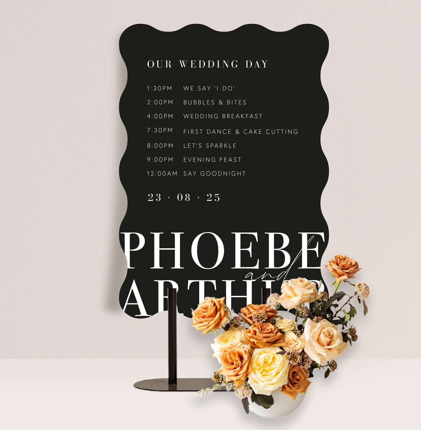MONO LUXE ORDER OF THE DAY SIGN