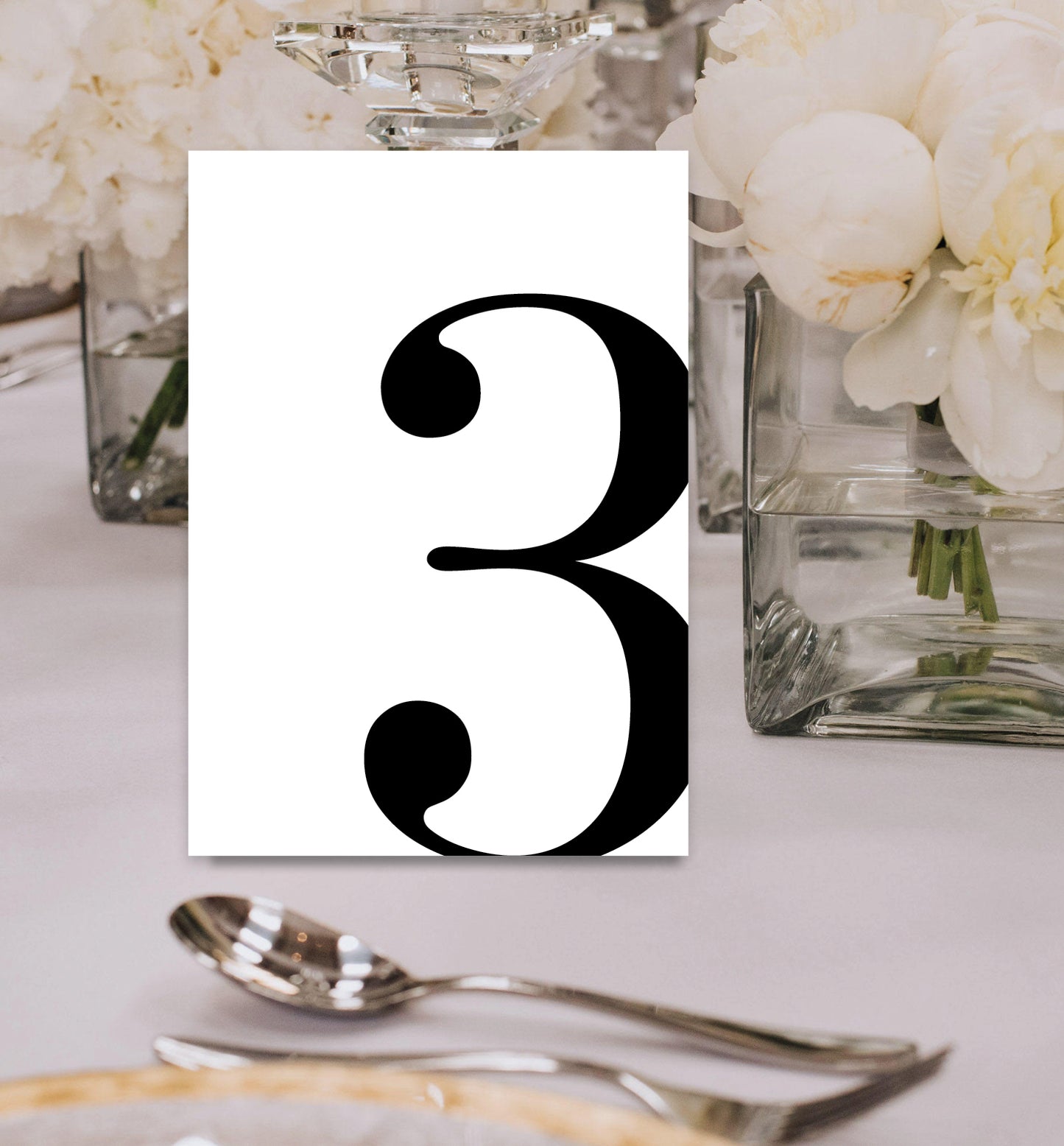 MONO LUXE TABLE NUMBERS