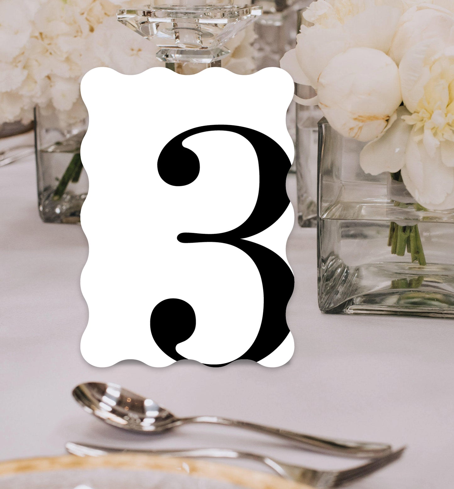 MONO LUXE TABLE NUMBERS