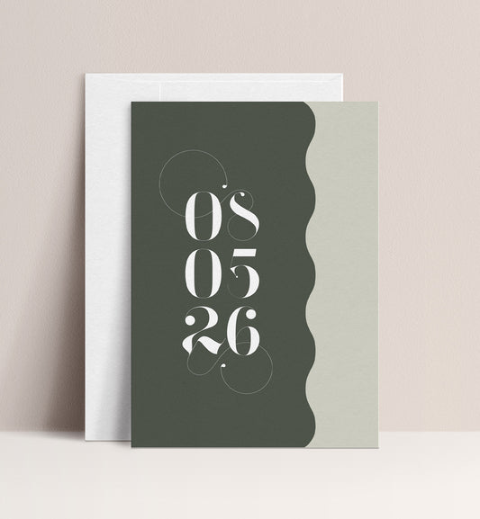 OLIVE LUXE INVITATION 2 CARD SUITE