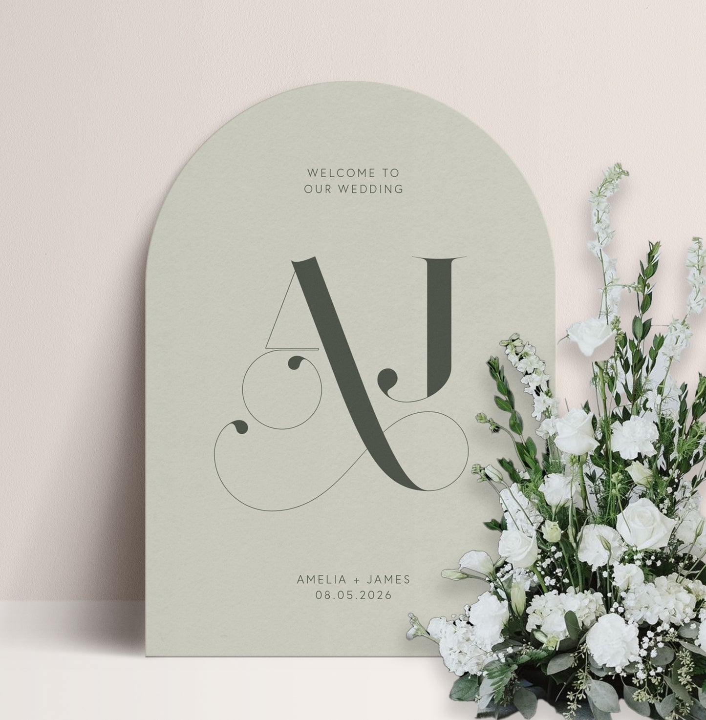 OLIVE LUXE WELCOME SIGN