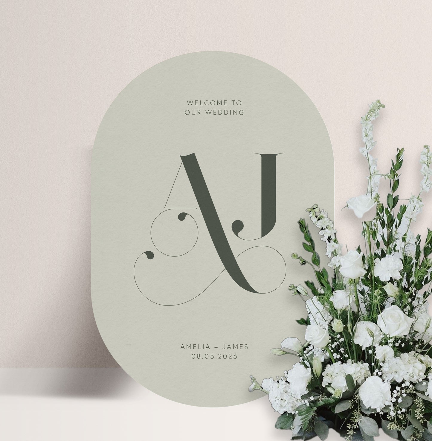 OLIVE LUXE WELCOME SIGN