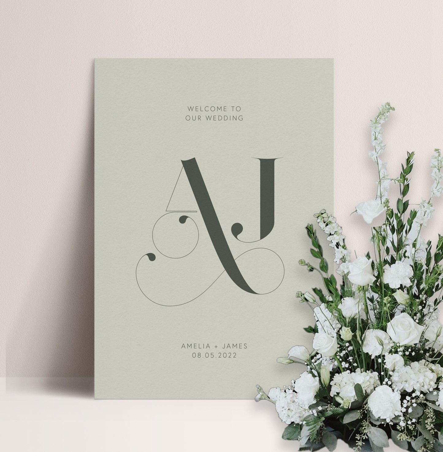 OLIVE LUXE WELCOME SIGN