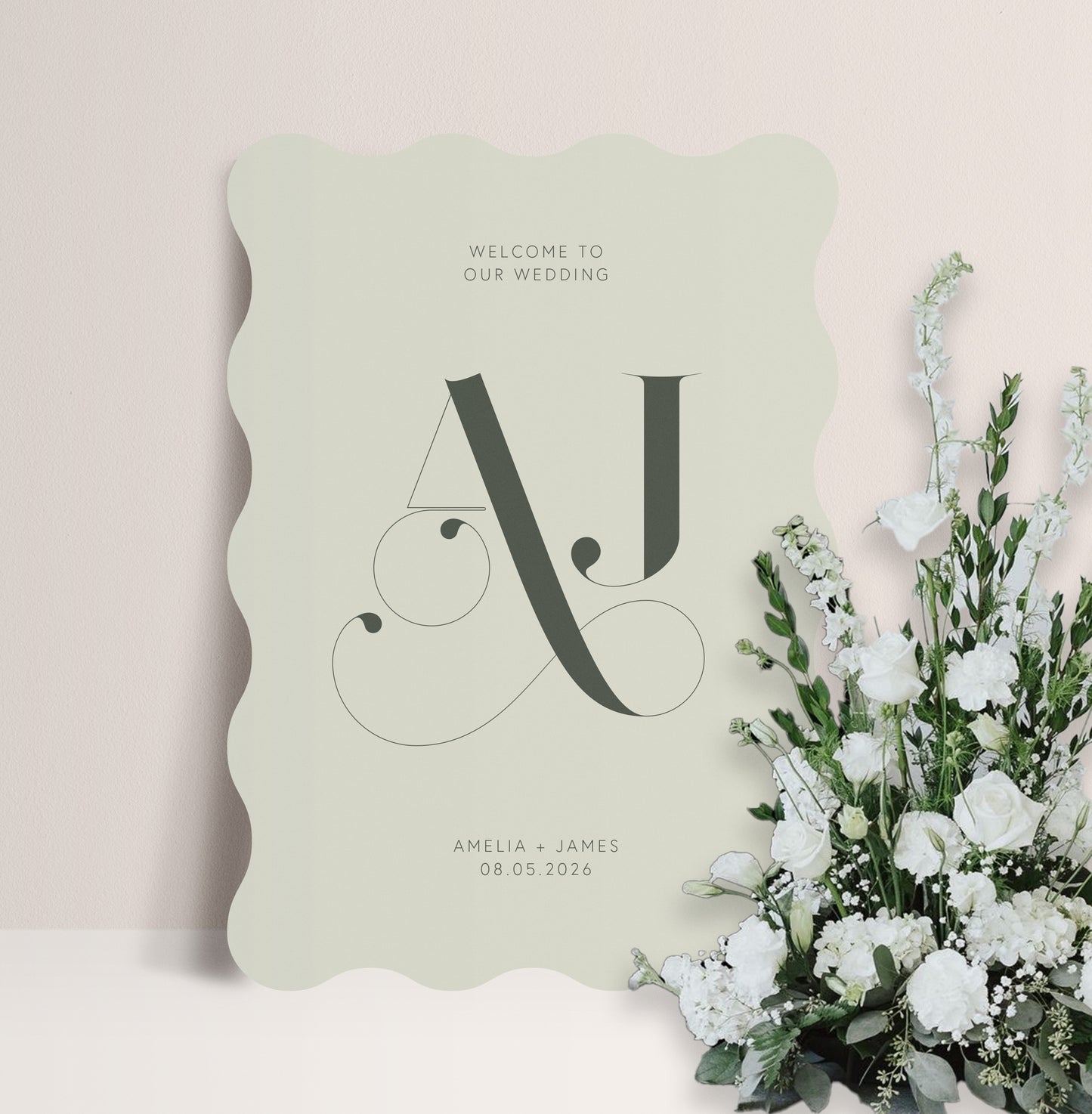 OLIVE LUXE WELCOME SIGN