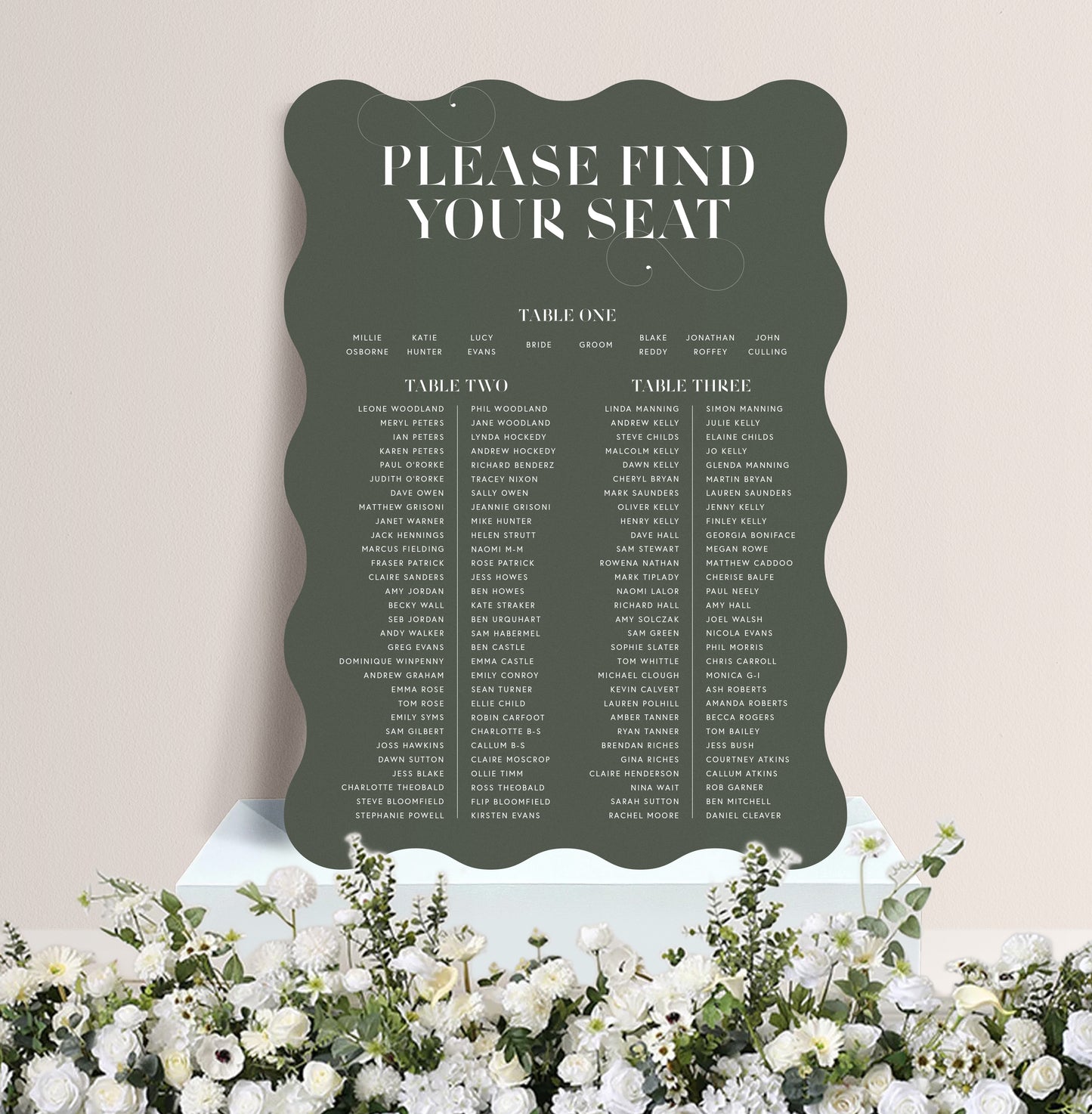 OLIVE LUXE TABLE PLAN