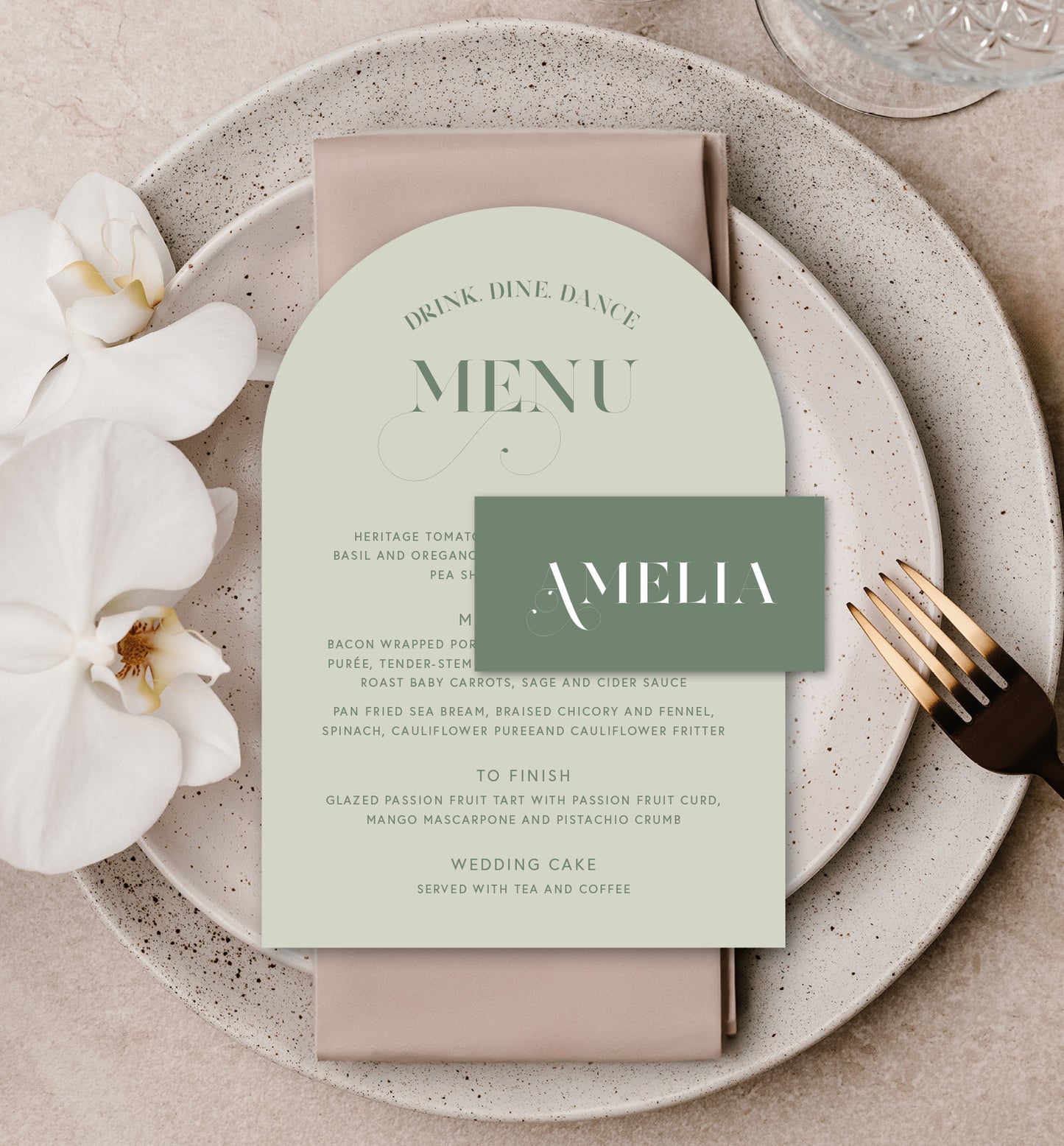OLIVE LUXE PLACE SETTING PACKAGE