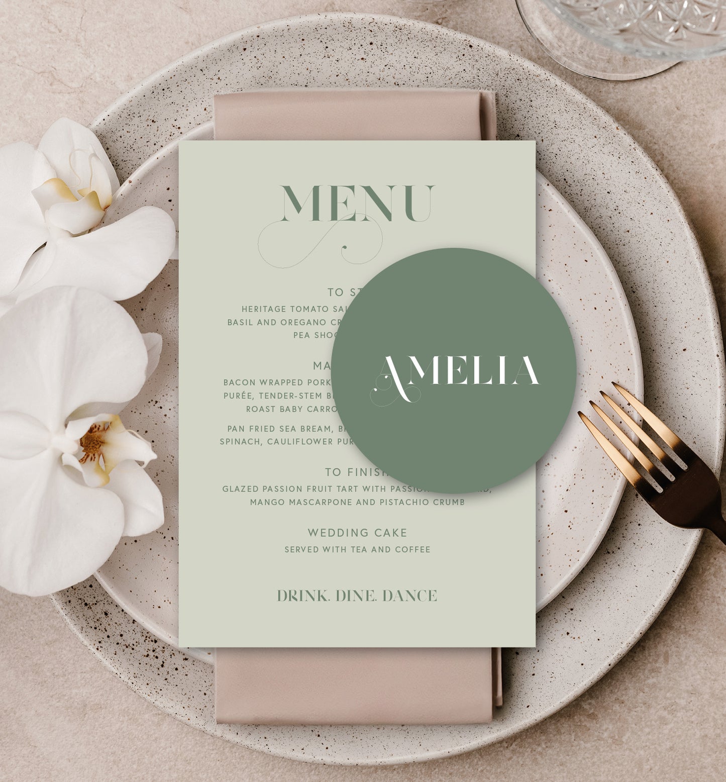 OLIVE LUXE PLACE SETTING PACKAGE