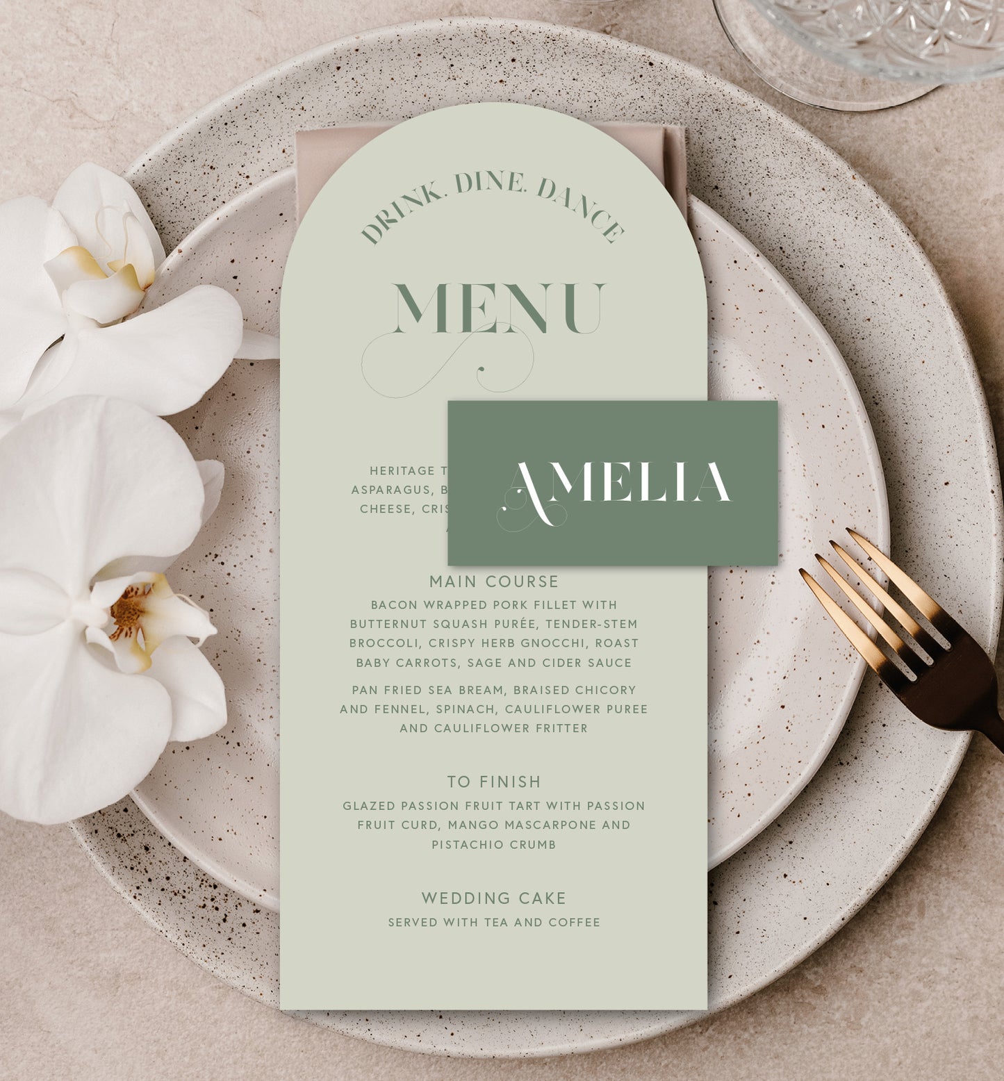 OLIVE LUXE PLACE SETTING PACKAGE