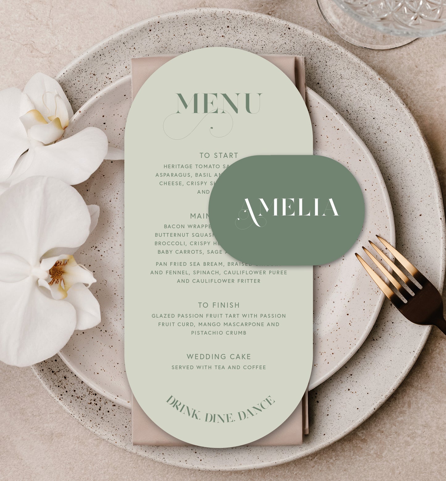 OLIVE LUXE PLACE SETTING PACKAGE