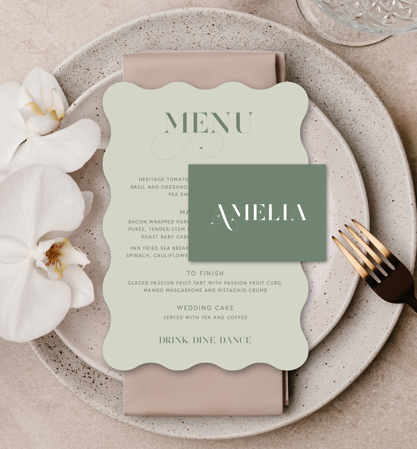 OLIVE LUXE PLACE SETTING PACKAGE