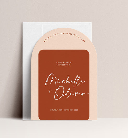 PAMPAS LUXE INVITATION 2 CARD SUITE