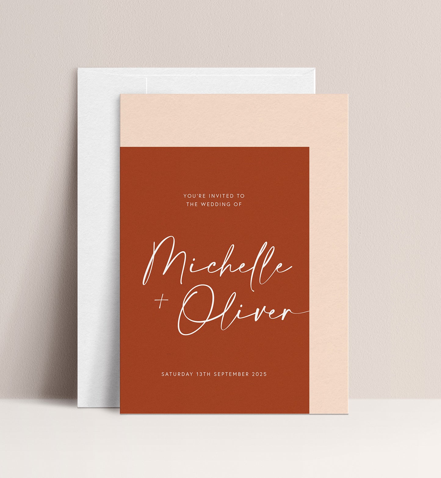 PAMPAS LUXE INVITATION 2 CARD SUITE