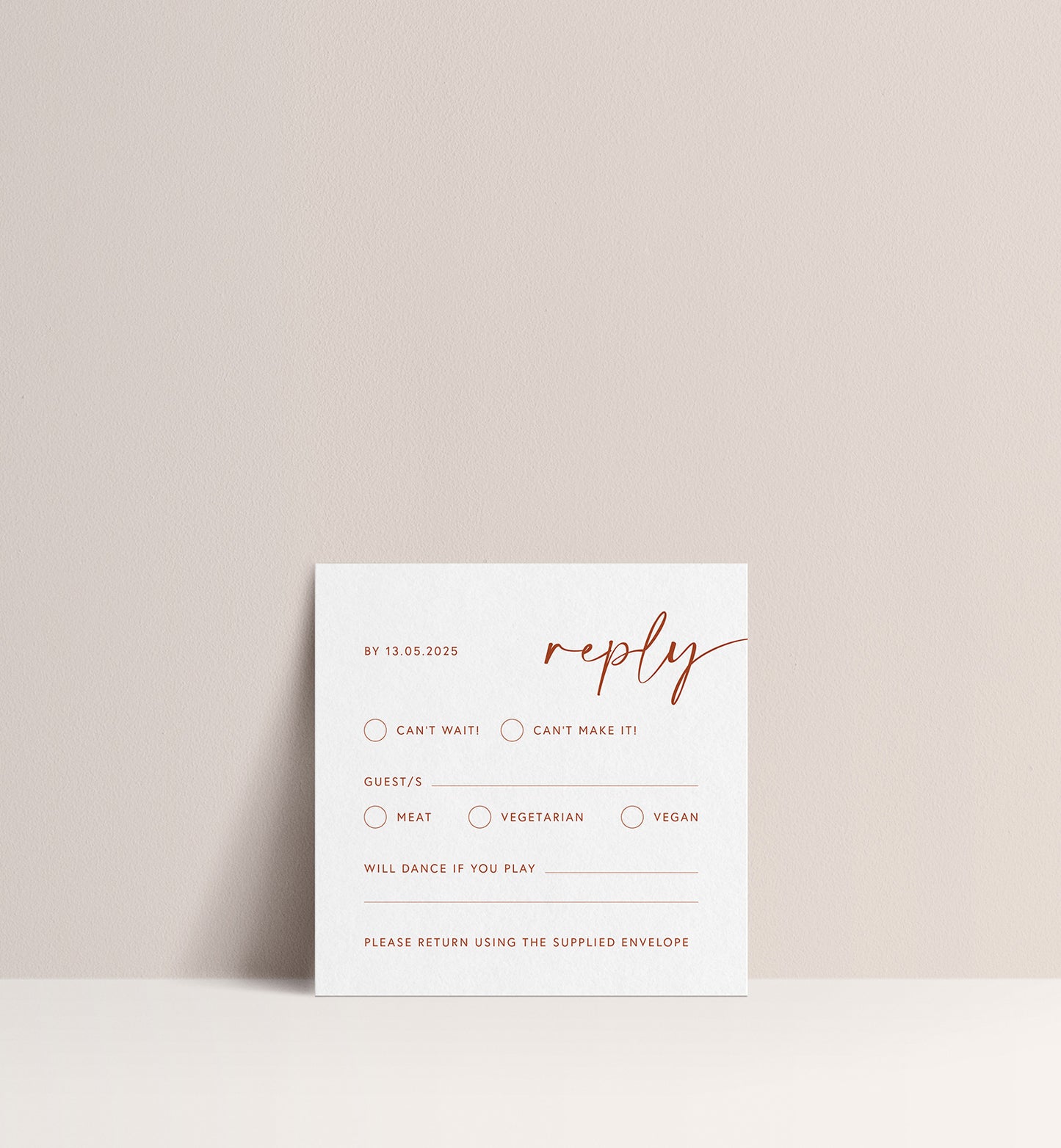 PAMPAS LUXE INVITATION 3 CARD SUITE