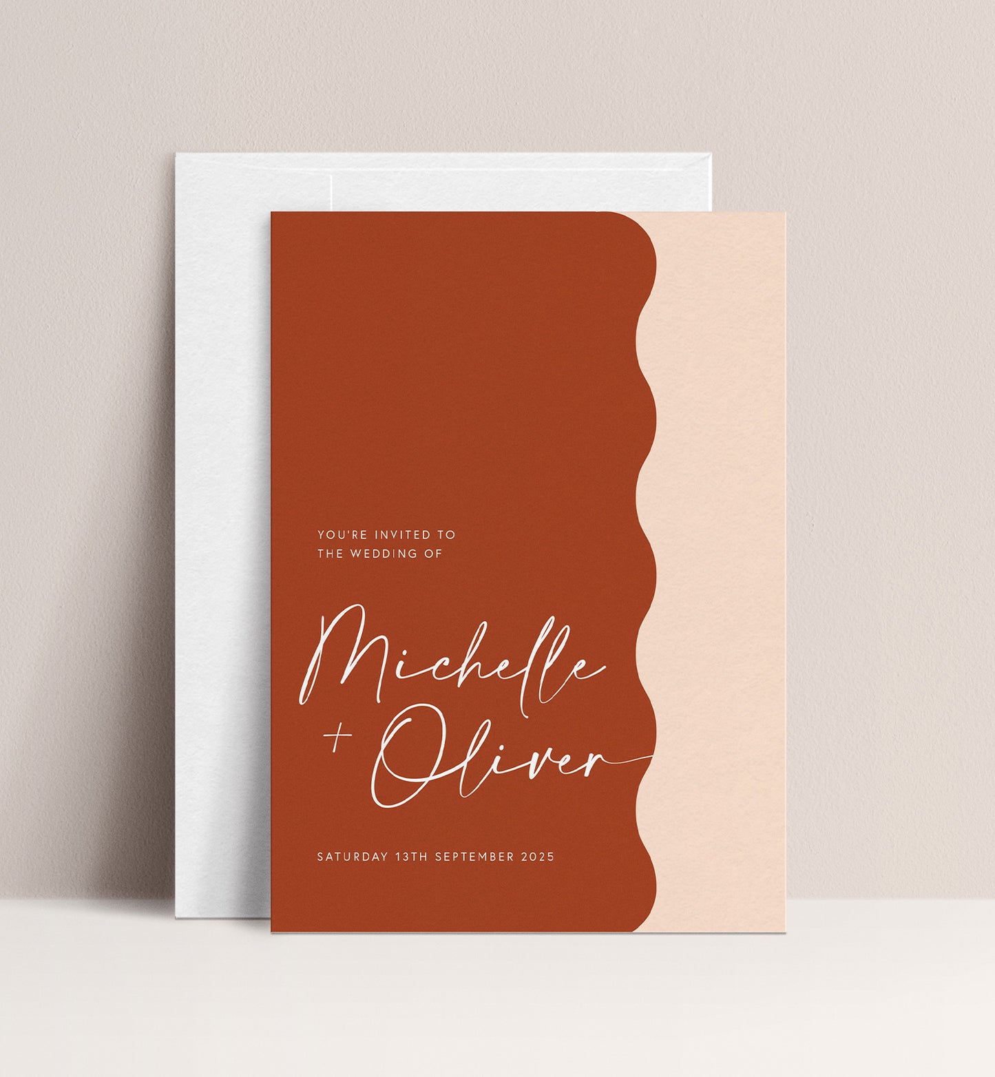 PAMPAS LUXE INVITATION 2 CARD SUITE