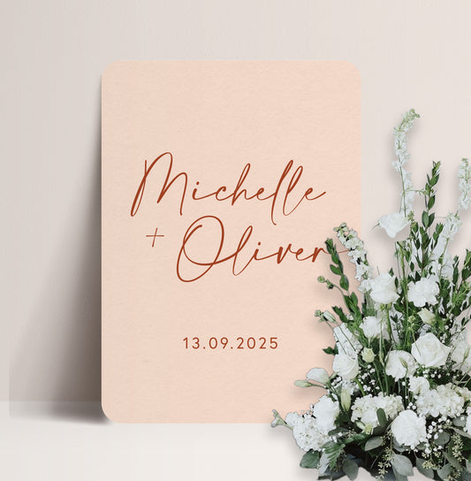 PAMPAS LUXE WELCOME SIGN