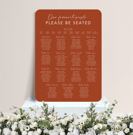 PAMPAS LUXE TABLE PLAN