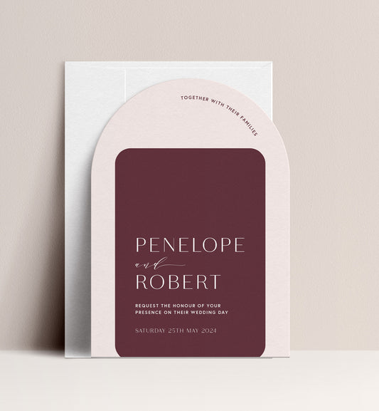 PEONY LUXE INVITATION 2 CARD SUITE