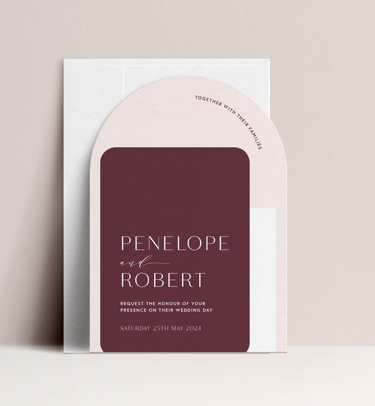PEONY LUXE INVITATION 3 CARD SUITE