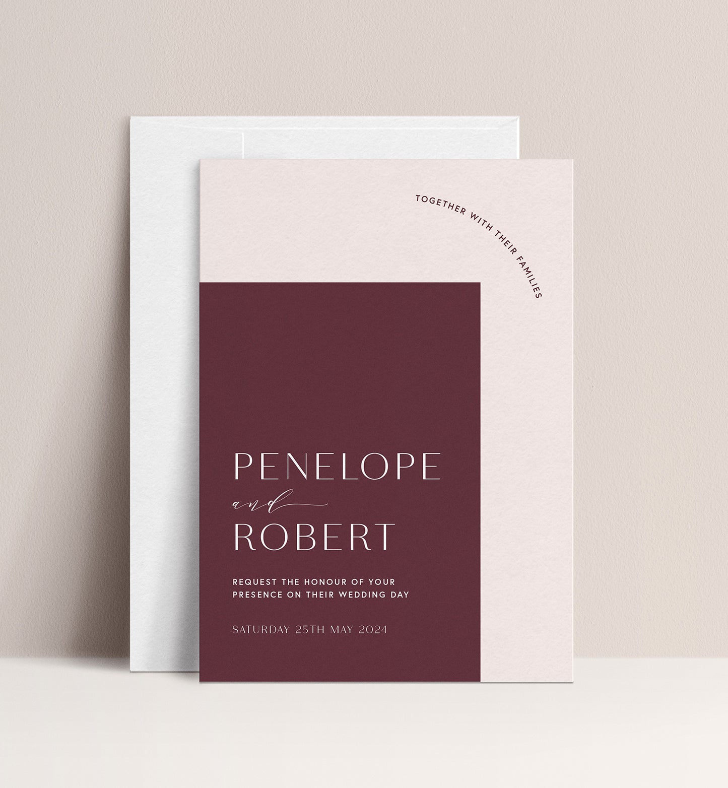 PEONY LUXE INVITATION 2 CARD SUITE