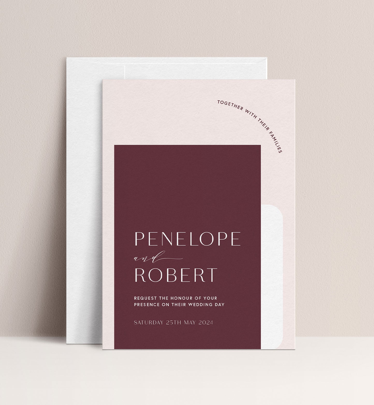 PEONY LUXE INVITATION 3 CARD SUITE
