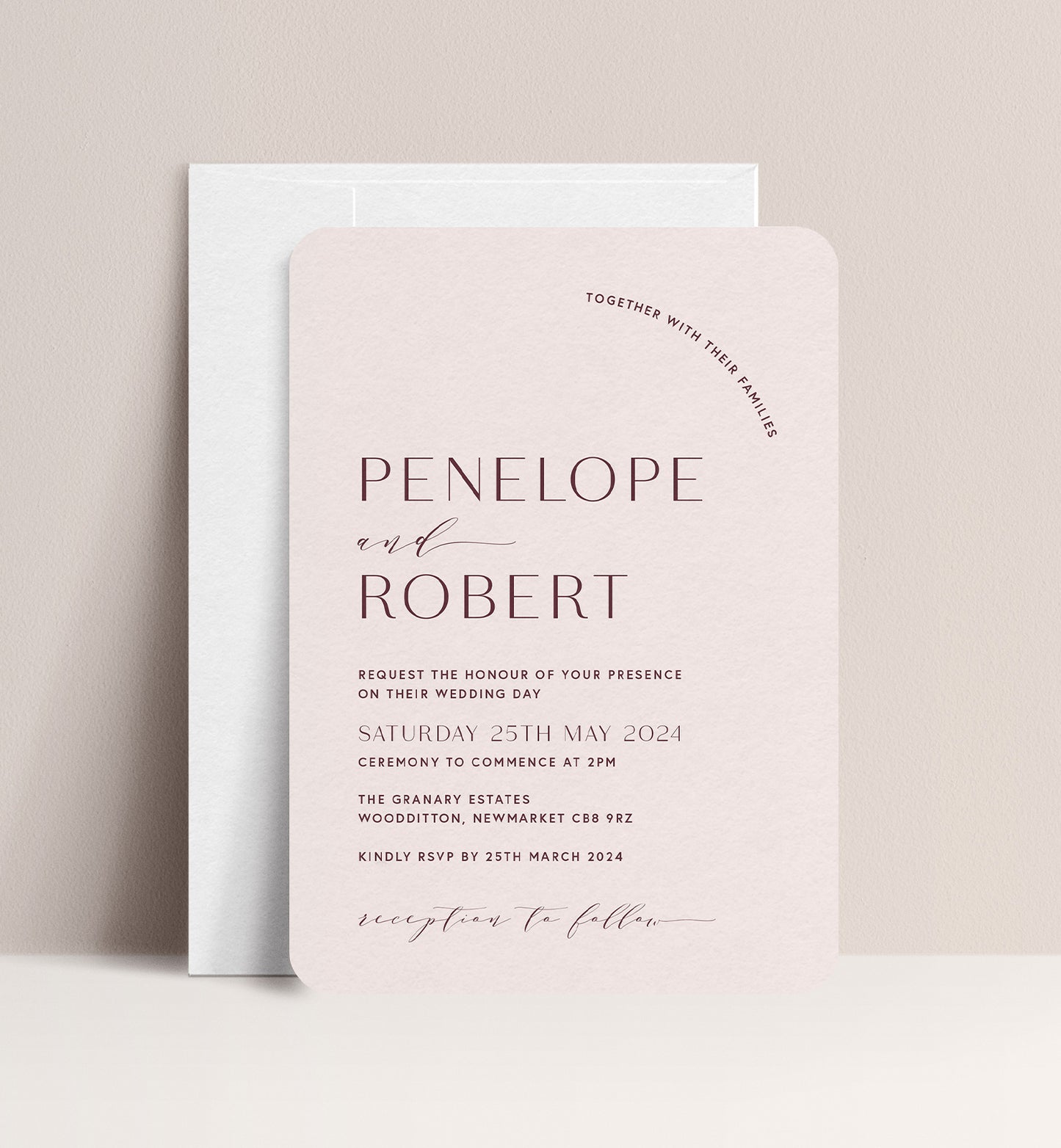 PEONY LUXE INVITATION