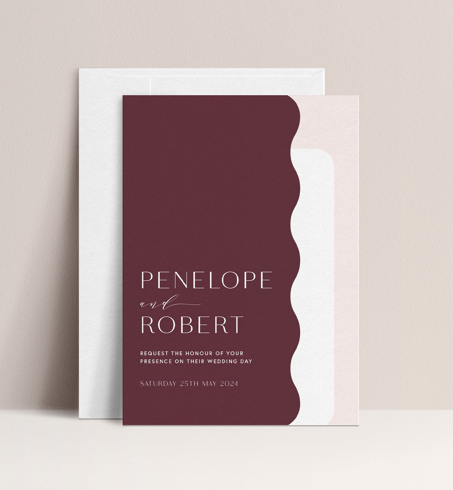 PEONY LUXE INVITATION 3 CARD SUITE