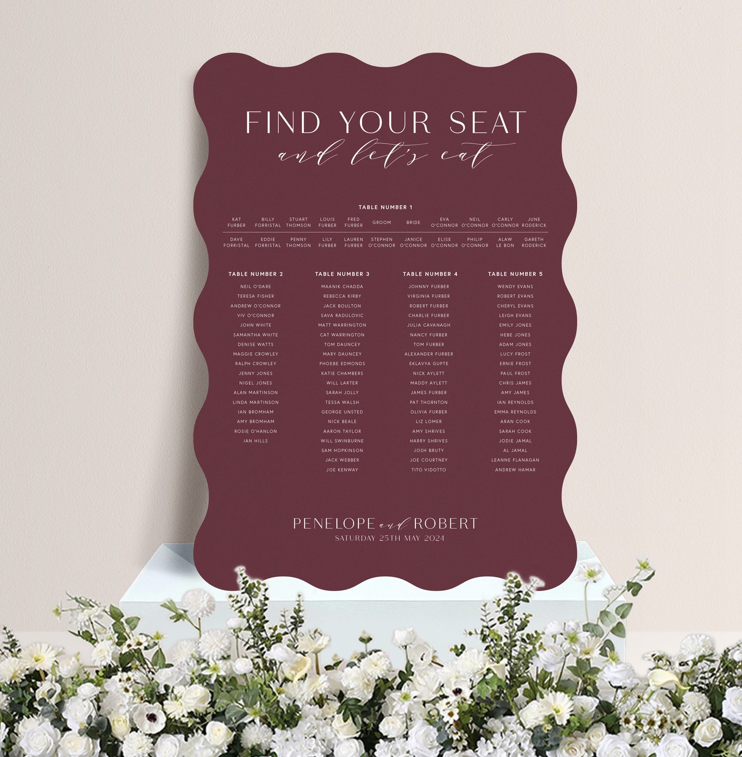PEONY LUXE TABLE PLAN