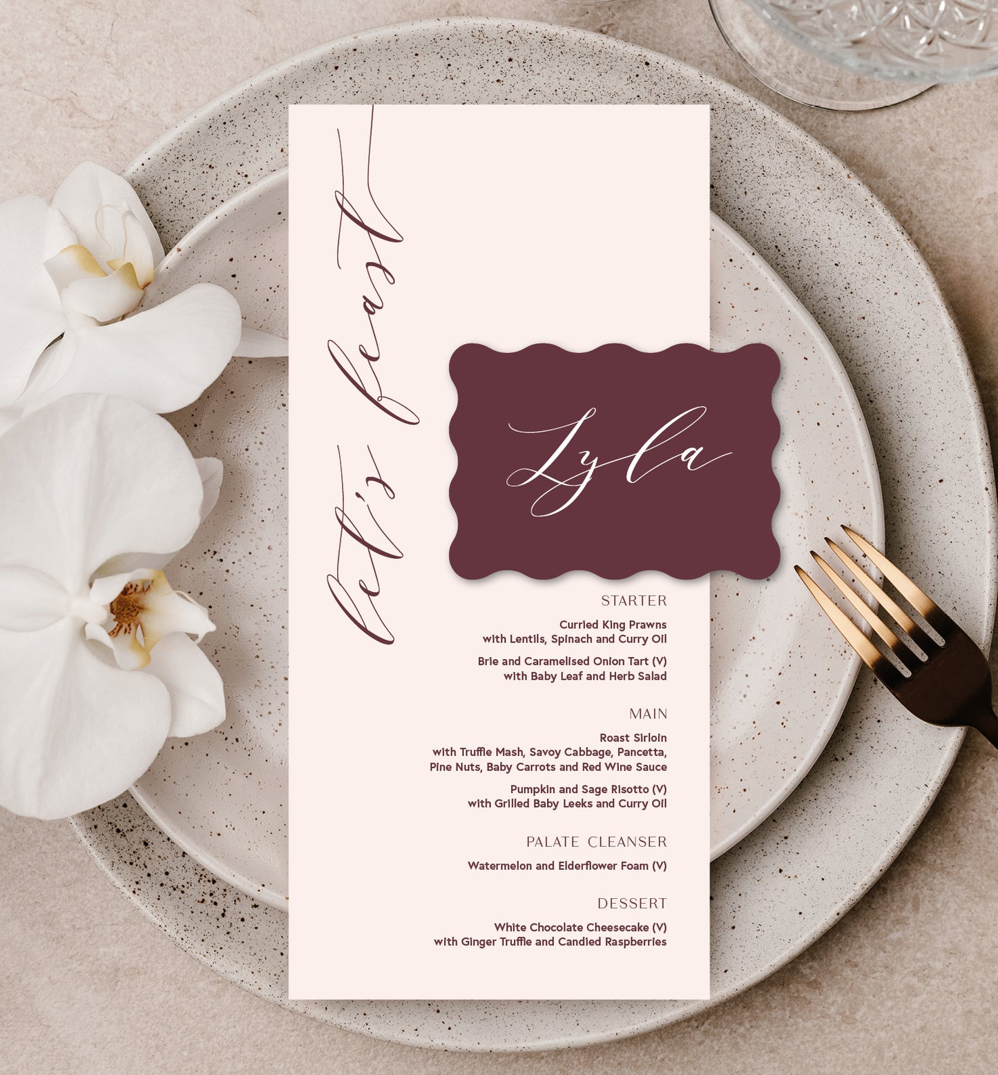 PEONY LUXE PLACE SETTING PACKAGE
