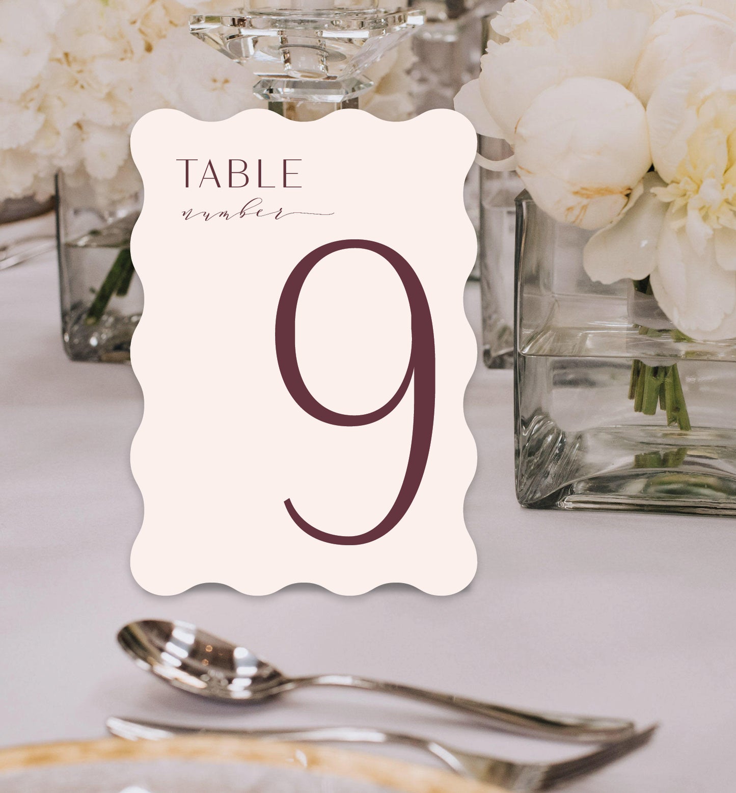 PEONY LUXE TABLE NUMBERS