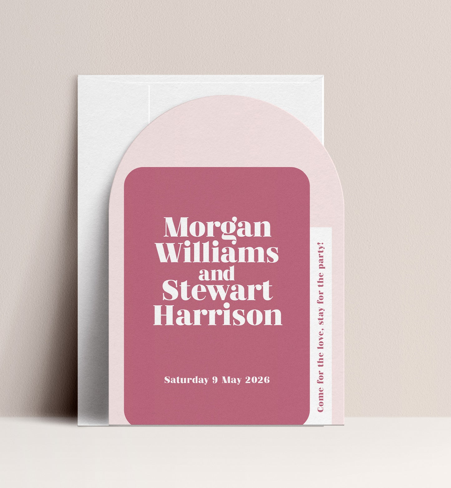 ROSE LUXE INVITATION 3 CARD SUITE