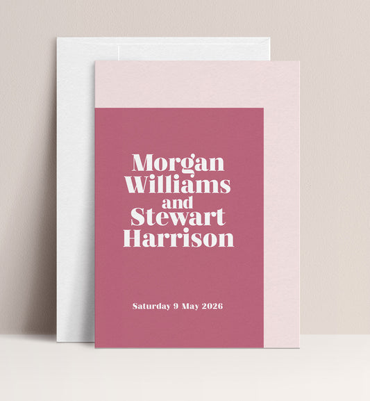 ROSE LUXE INVITATION 2 CARD SUITE