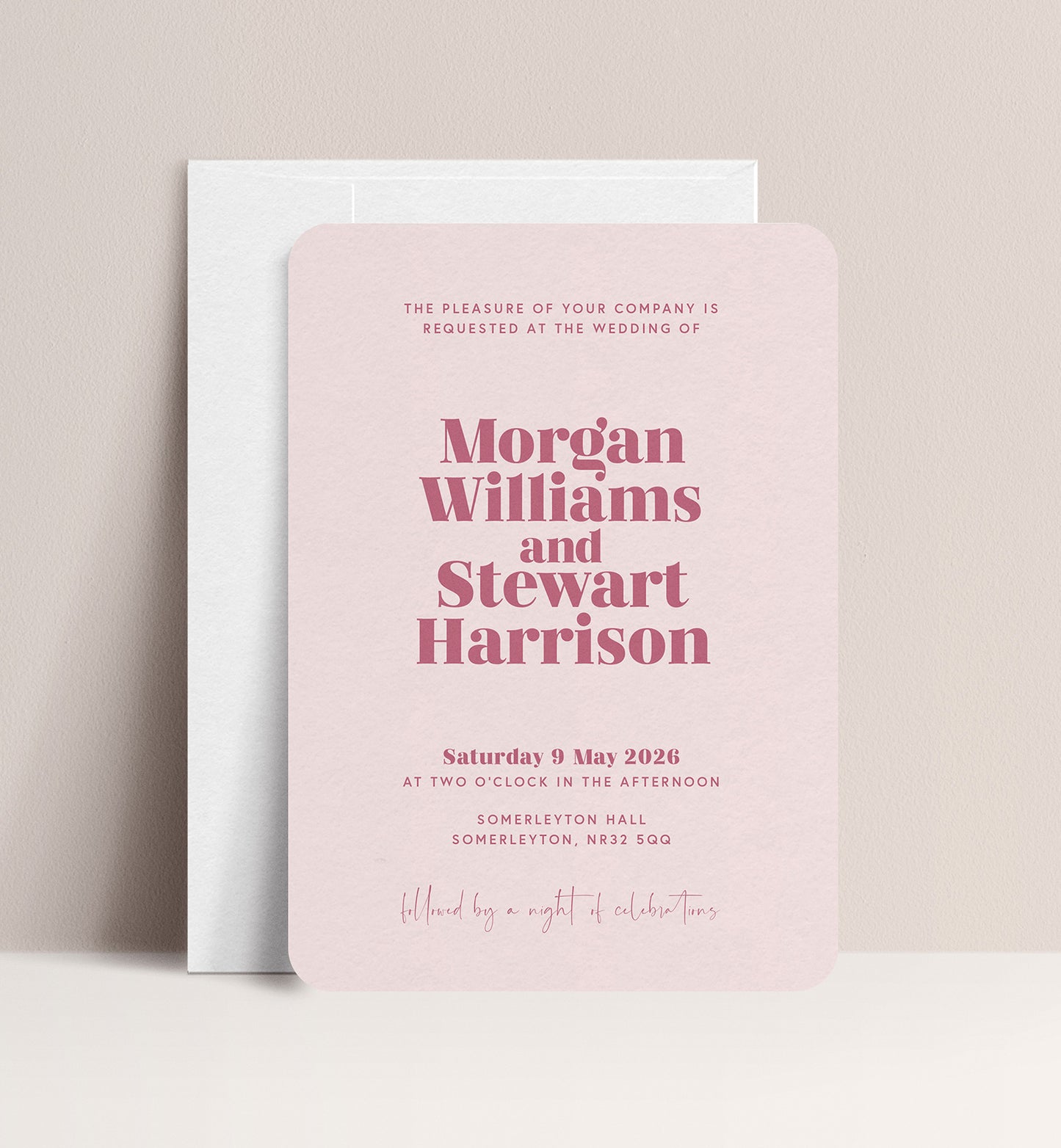 ROSE LUXE INVITATION
